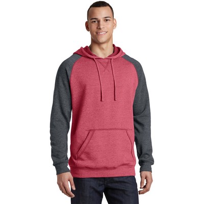 District® Young Mens Lightweight Fleece Raglan Hoodie.